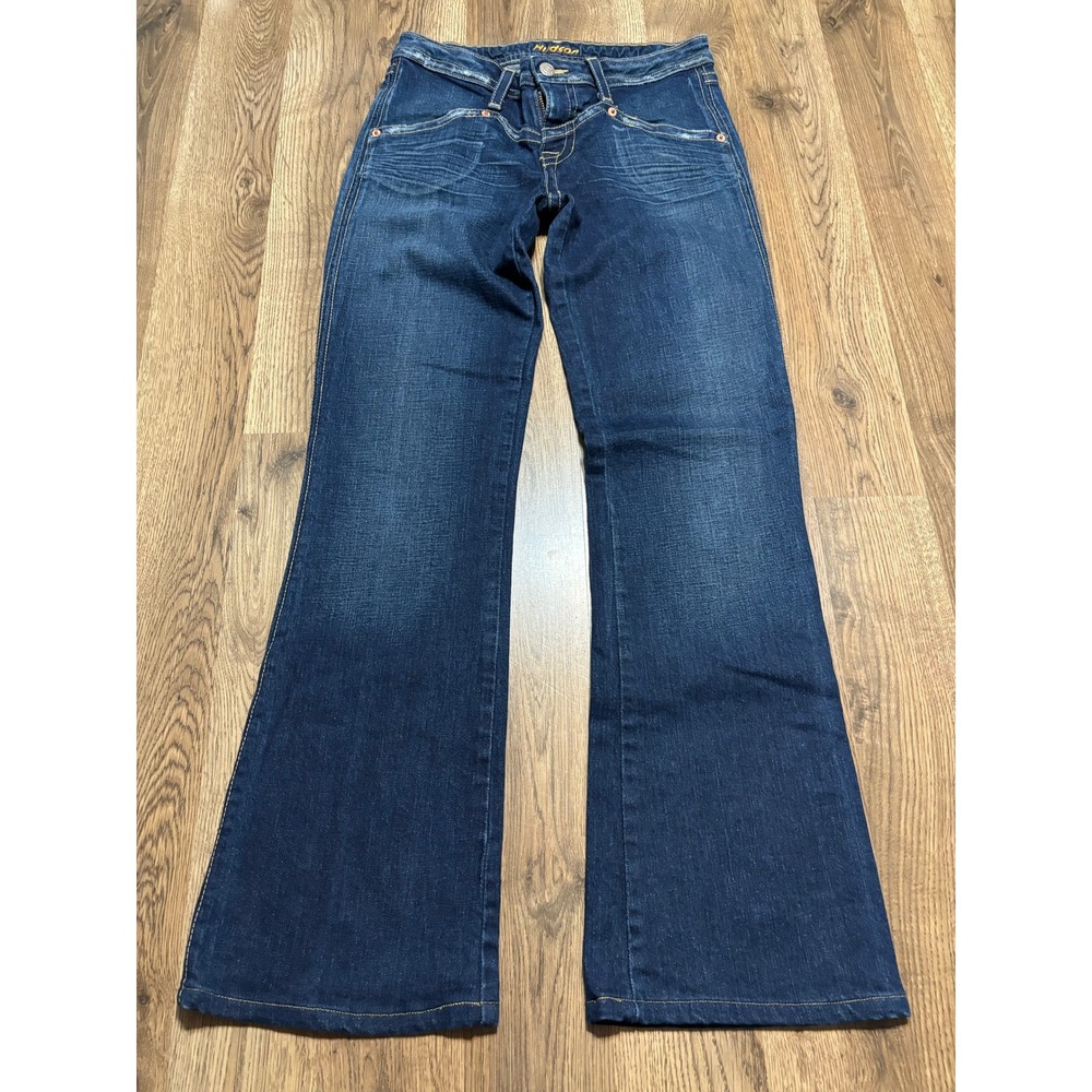 Hudson Jeans Womens Size 28 Dark Wash Flare Denim Pants Made in USA